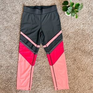 Zella Cropped Colorblock Leggings Sz S